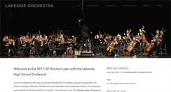 Desktop Screenshot of lakesideorchestra.com