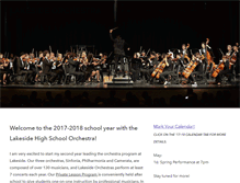 Tablet Screenshot of lakesideorchestra.com